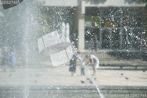 Image of Fountain and falling water
