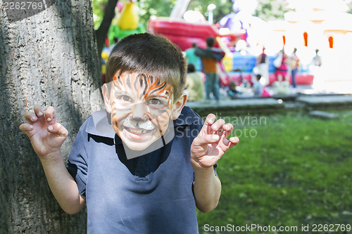 Image of Child with painted face
