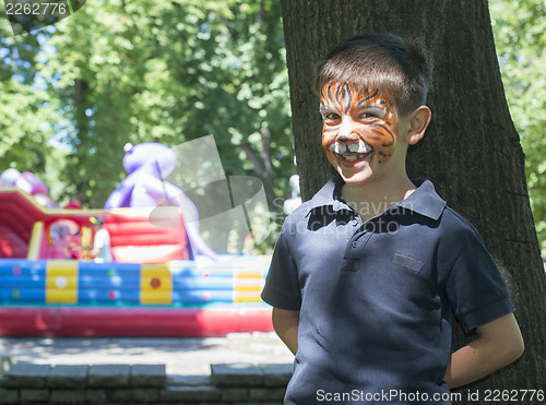 Image of Child with painted face