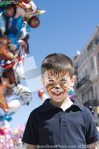 Image of Child with painted face