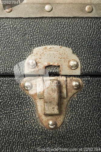 Image of Lock of an old travel suitcase