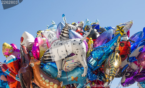 Image of Balloons filled with helium