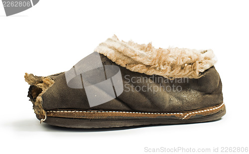 Image of Old torn boots of leather