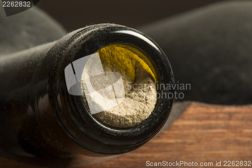 Image of Wine bottles on shelf