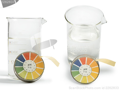 Image of Litmus paper and beaker