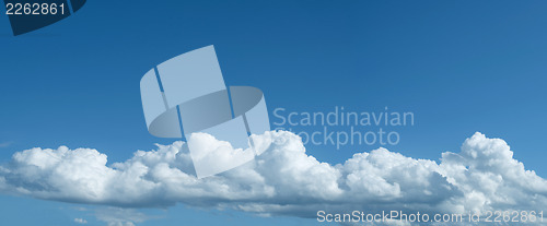 Image of Blue sky and clouds