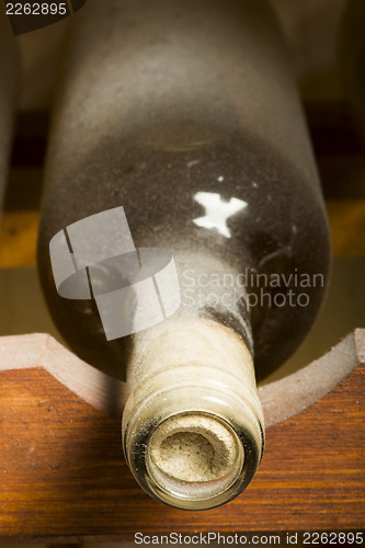 Image of Wine bottles on shelf