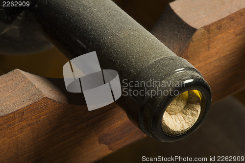 Image of Wine bottles on shelf