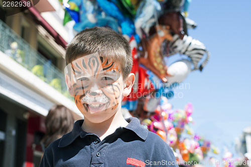Image of Child with painted face