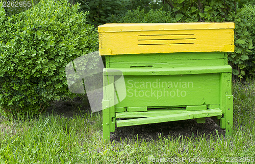 Image of Green beehive