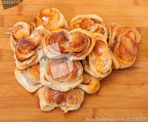 Image of Fresh appetizing sweet rolls