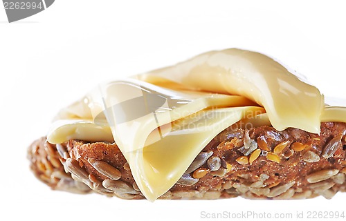 Image of Sandwich with melted cheese