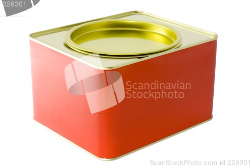Image of Red tin box


