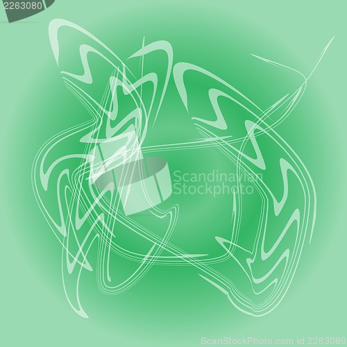 Image of Abstract smoke isolated on green