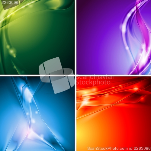 Image of Colourful vector backgrounds