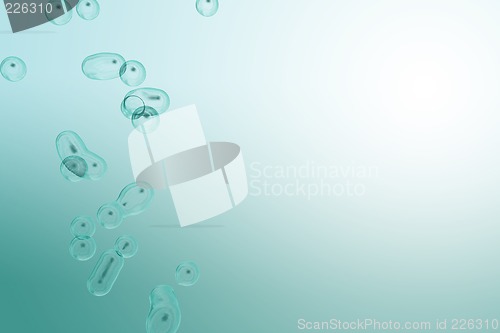 Image of calm underwater bubbles