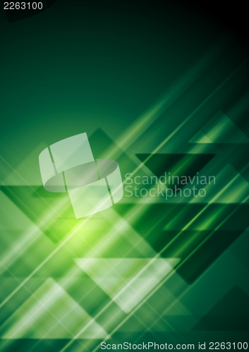Image of Bright green geometrical background. Vector