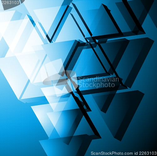 Image of Dark blue hi-tech background