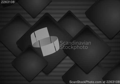 Image of Black abstract vector background