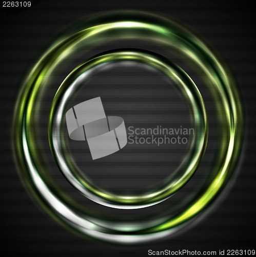 Image of Abstract shiny rings