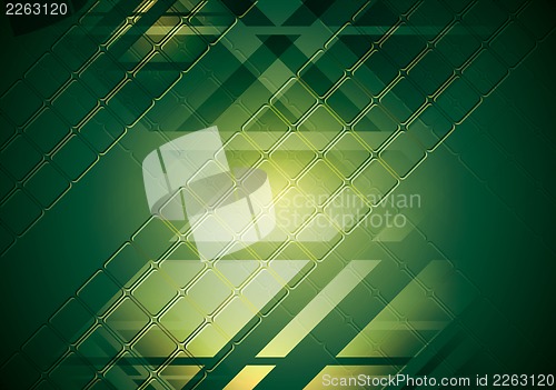 Image of Bright green hi-tech background. Vector design