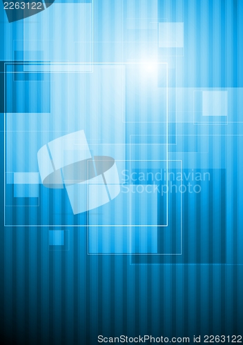 Image of Bright blue hi-tech design
