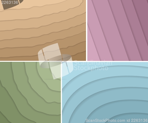 Image of Set of elegant backgrounds. Vector