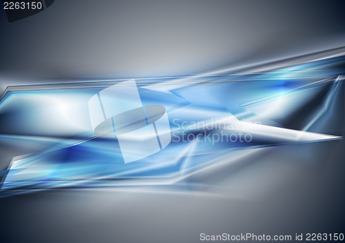 Image of Abstract blue elegant design