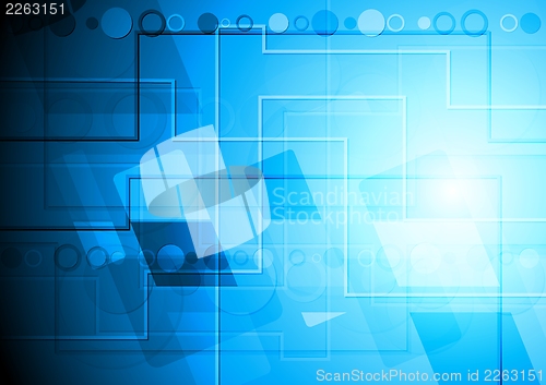 Image of Bright blue vector backdrop