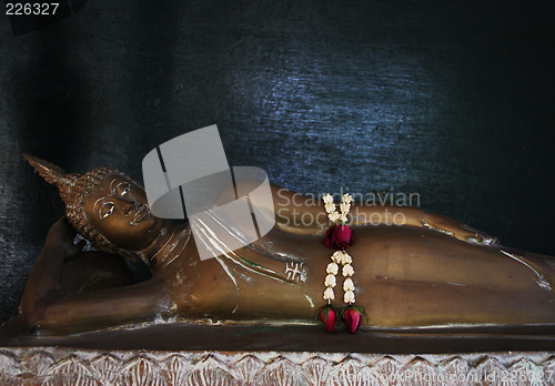 Image of Buddhist statue inside a temple