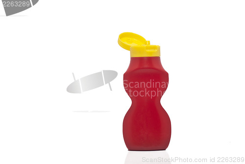 Image of Bottle ketchup. concept of diet