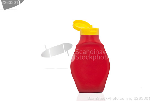 Image of Bottle ketchup. concept of diet