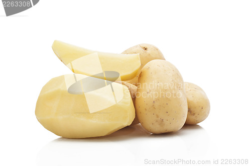 Image of New potatoes isolated 