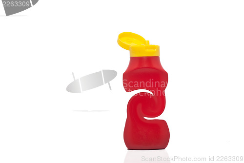 Image of Bottle ketchup. concept of diet