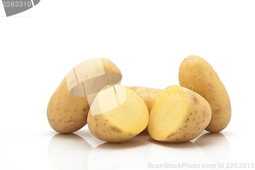 Image of New potatoes isolated 