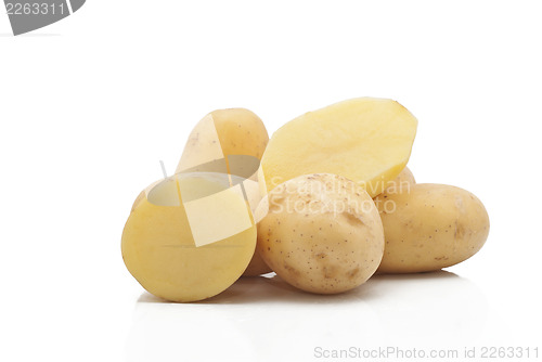 Image of New potatoes isolated 