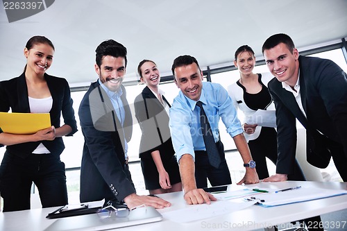 Image of business people in a meeting at office