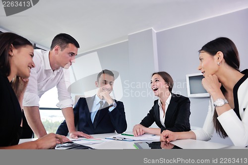 Image of business people in a meeting at office