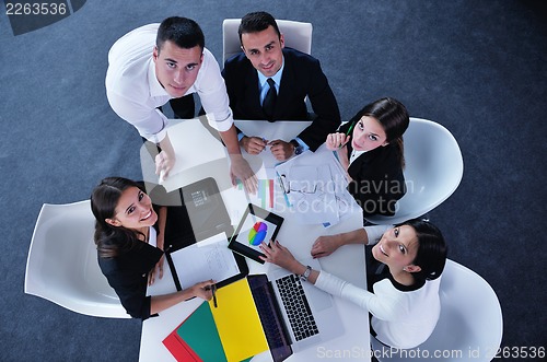 Image of business people in a meeting at office