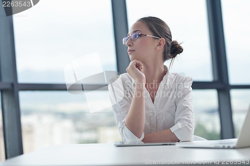 Image of business woman at  office