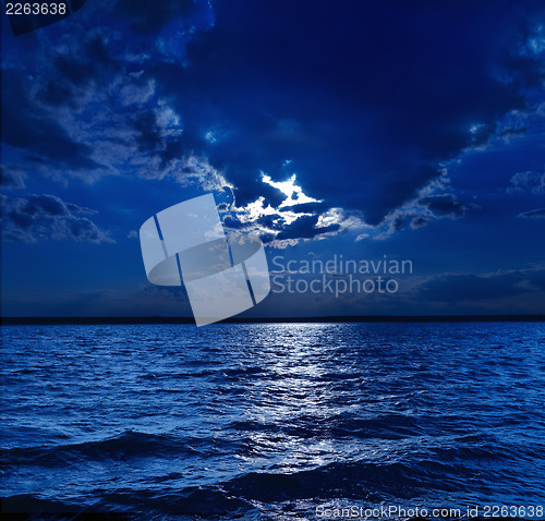 Image of moonlight over water