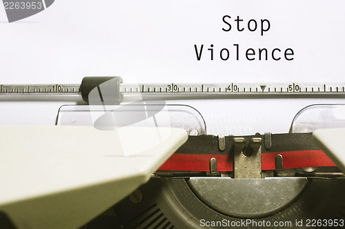 Image of stop violence