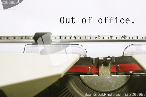 Image of out of office