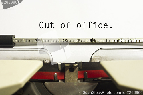 Image of out of office