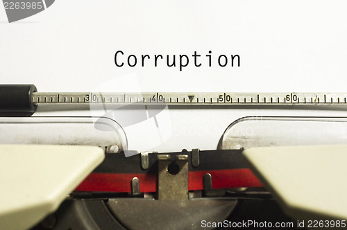 Image of corruption 