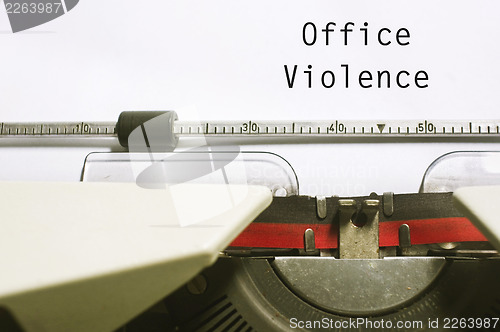 Image of office violence