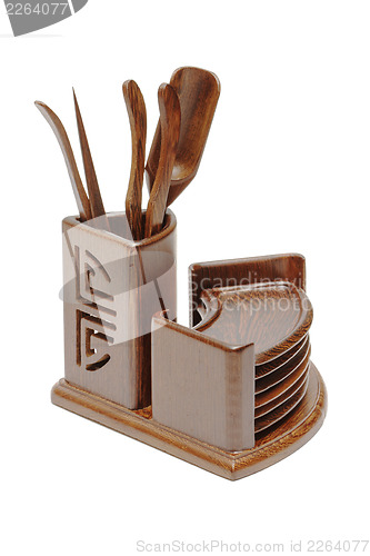 Image of Set of tool for chinese tea ceremony