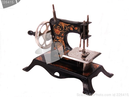 Image of Antique Child's Toy Sewing Machine