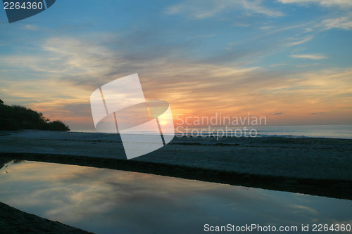 Image of Beautiful landscape with a sunrise