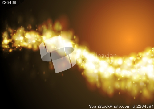 Image of Colourful shiny waves